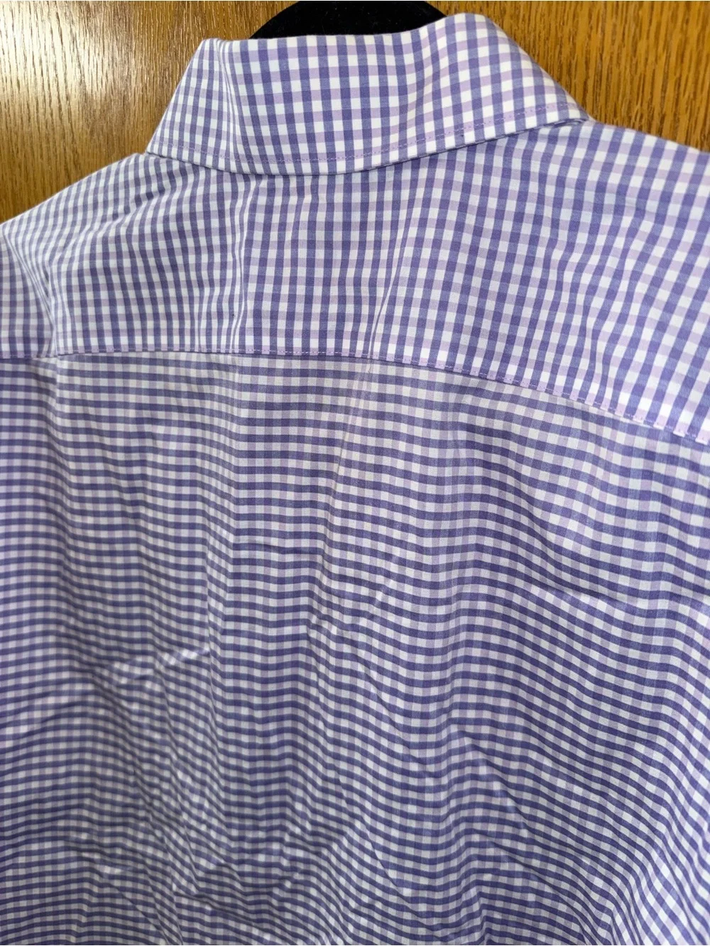 Banana Republic Grant Fit Men's Lilac Gingham Button-Down Shirt Size XL